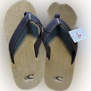 O'Neill Men's Expedition Brown Foam Flip Flop Sandals NWT